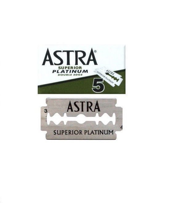 ASTRA SUPERIOR PLATINUM / Лезвия классические для Т-образных станков, двусторонние, 5 шт