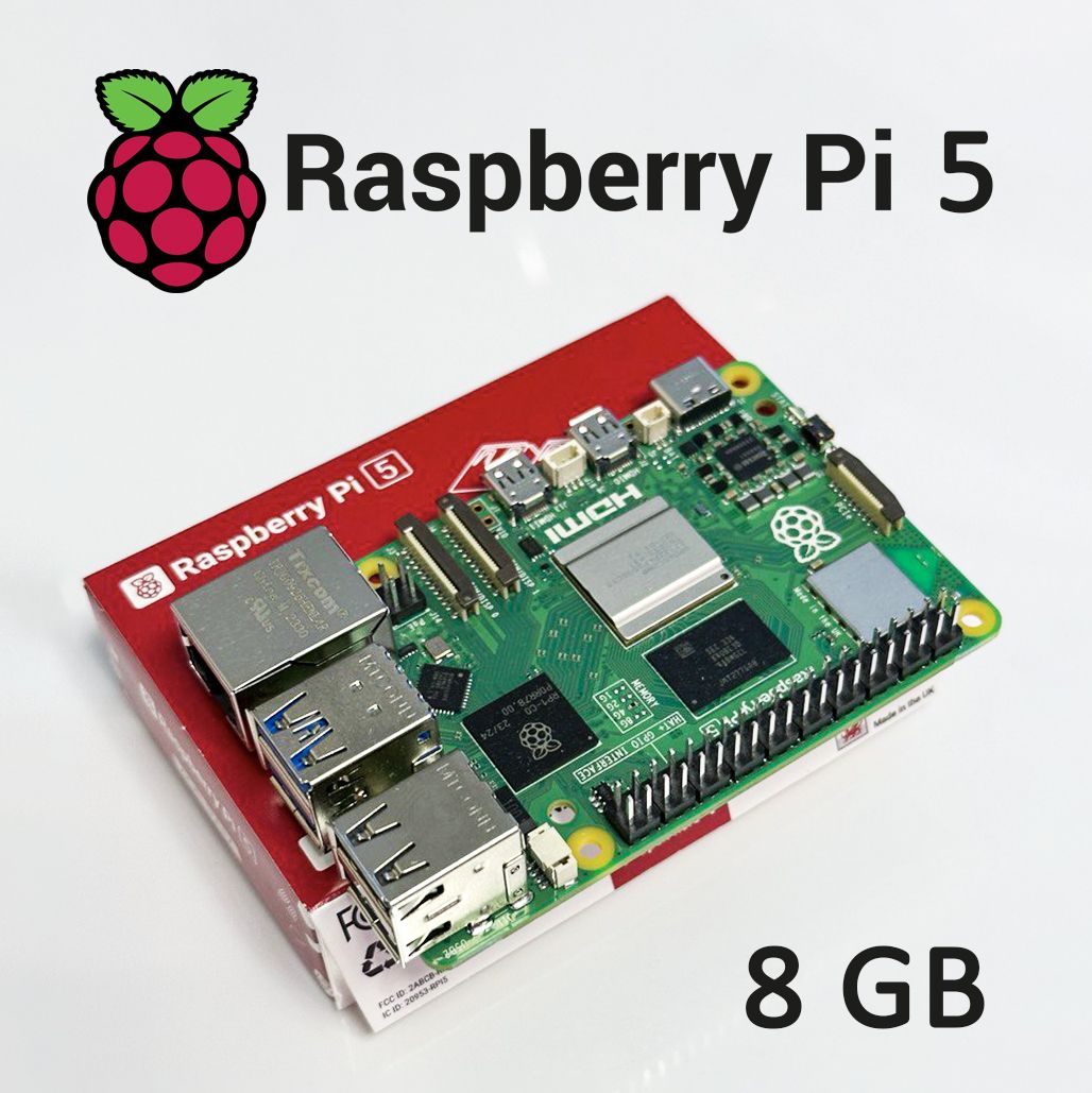 Микрокомпьютер Raspberry Pi 5, 8GB RAM