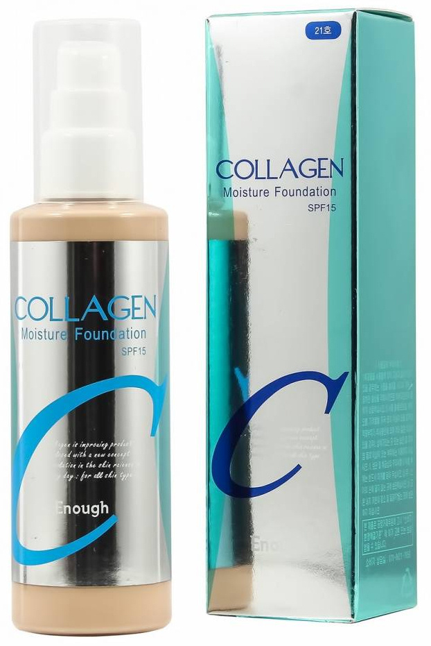 тональный крем коллаген корейский. тональный крем enough collagen moisture foundation (spf 15) тон 13. увлажняющий тональный крем enough collagen moisture foundation spf15. тональная основа enough collagen moisture foundation, 100 мл (21 тон). корейская косметика тональный крем с коллагеном.