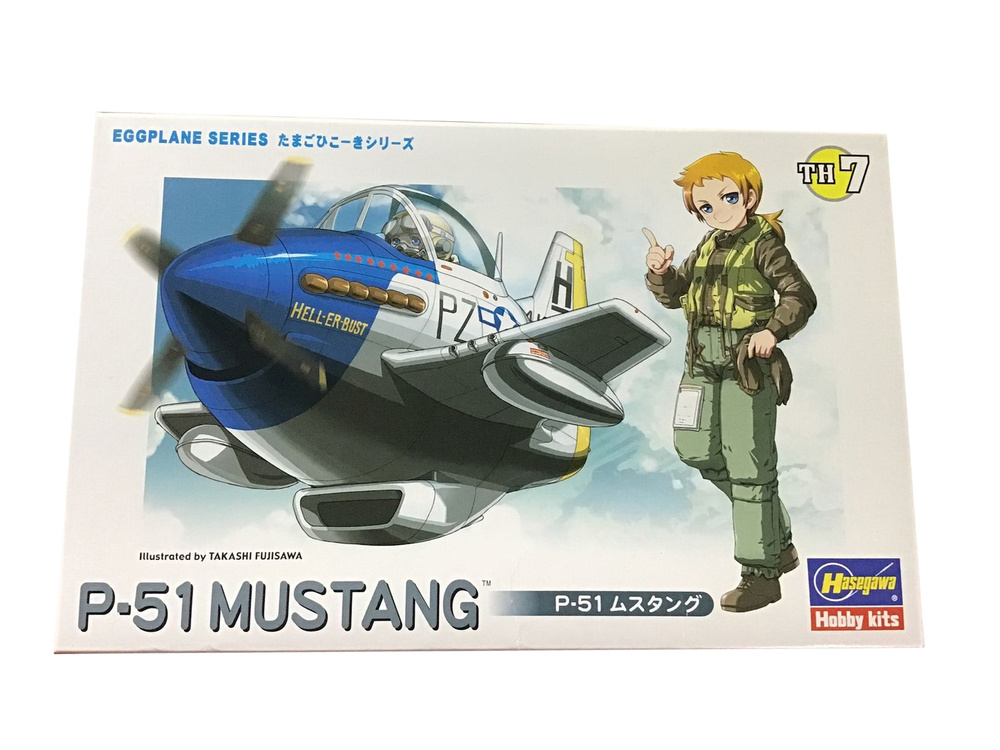 Hasegawa H-TH7 Egg Plane P-51 Mustang Модель для сборки #1