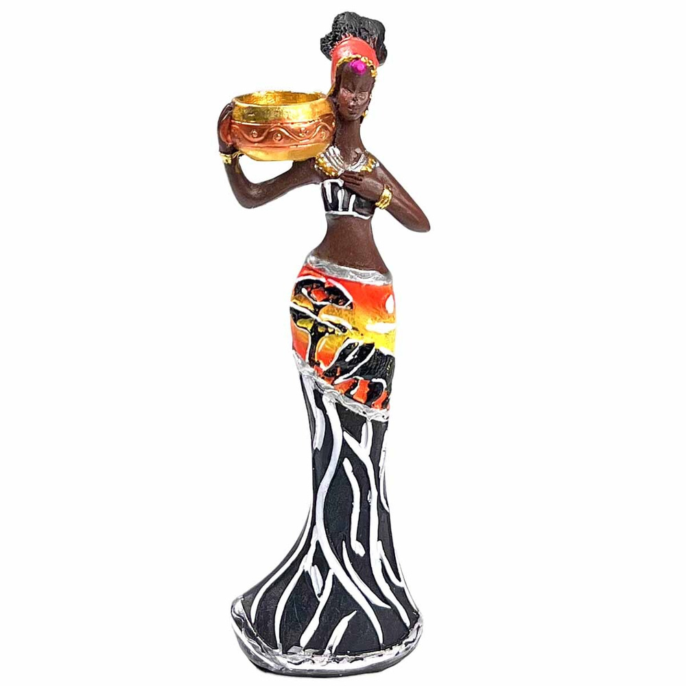 Статуэтка "Африканка с кувшином", 4*2*15 см. #1