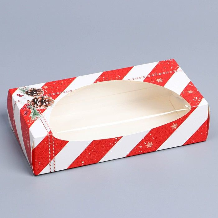Дарите Счастье, Коробка складная, Новый год, 20х10х5 см, 10 штук в упаковке  #1