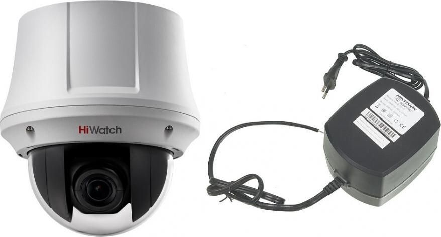 Поворотная HD-TVI камера видеонаблюдения с 23 кратным увеличением и блоком питания в комплекте. HiWatch #1