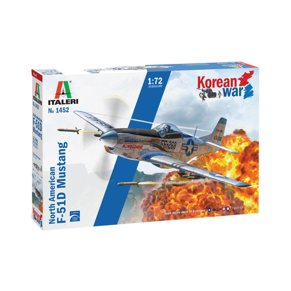 Italeri 1452 Сборная модель North American F-51D Mustang Korean War 1:72 #1