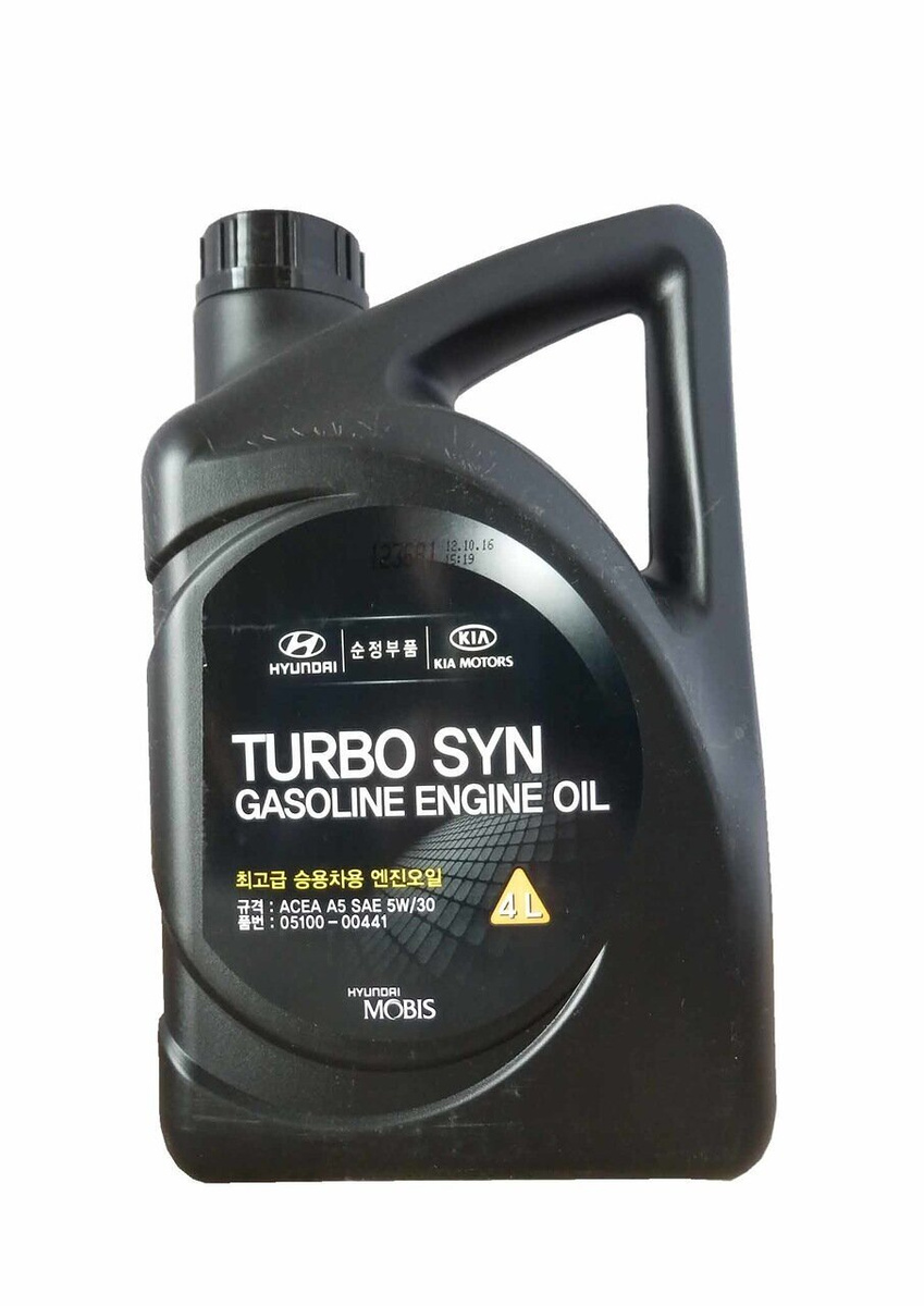  масло Hyundai TURBO SYN 5W-30 Синтетическое 4 л -  в .