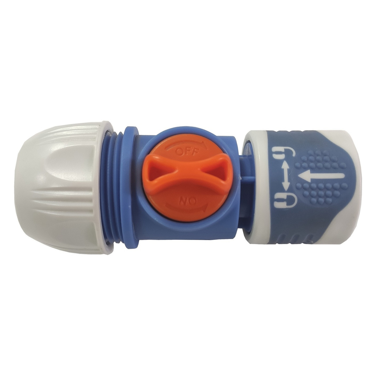 Коннектор с ручным клапаном для шланга 1/2\"-5/8\"-3/4\" — купить в ...