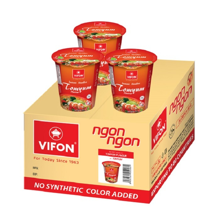 VIFON THAI TOM YAM CUP / Вьетнамская лапша быстрого приготовления со ...