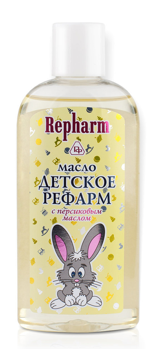 Repharm Масло детское с персиковым маслом, 200 мл / косметика для детей / масло для тела / массажное #1