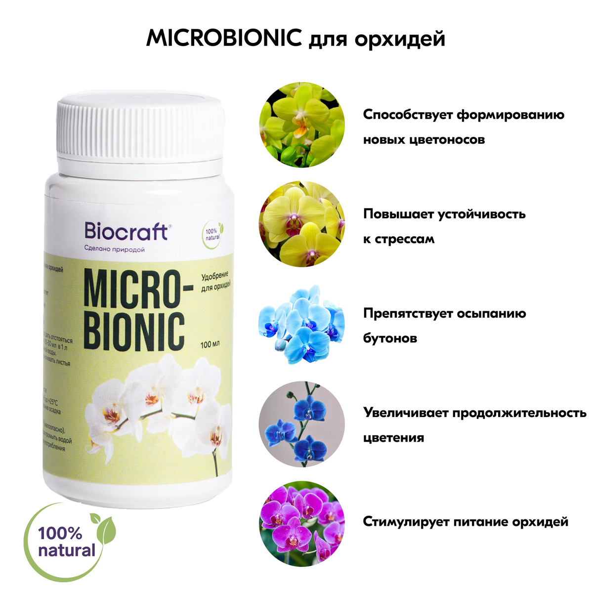 Удобрение для орхидей - MICROBIONIC (Биокрафт) #1