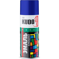 Краска универсальная KUDO, ультрамариново-синяя,  аэрозоль, 520мл. Универсальные эмали KUDO