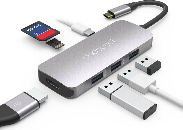 Dodocool многофункциональный USB Type-C хаб с HDMI выходом - купить с ...