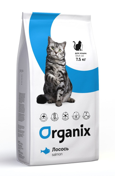 Organix Полнорационный беззерновой сухой корм для взрослых кошек с ...