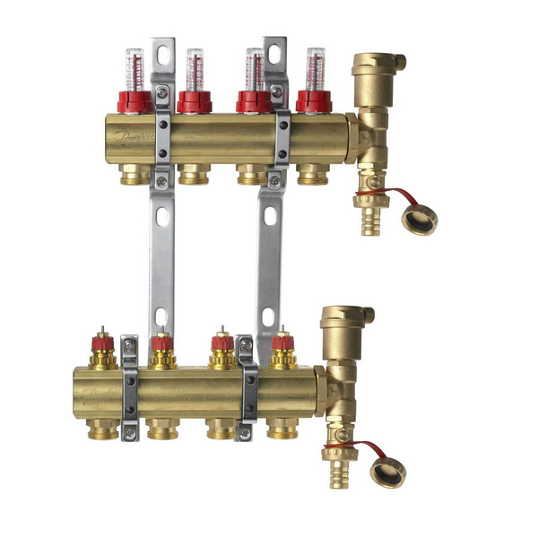 Коллектор для теплого пола (гребенка) DANFOSS на 4 выхода с ...