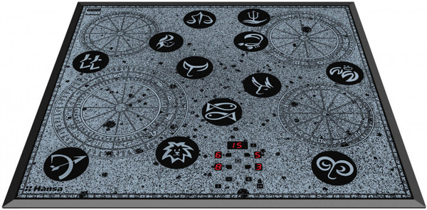 Индукционная варочная панель с рисунком на стекле