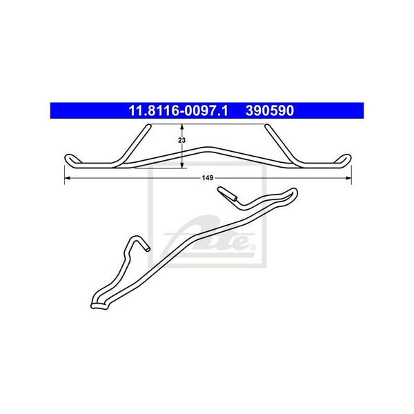 Пружина тормозного суппорта GM ASTRA CALIBRA OMEGA KADETT VECTRA -05 ...