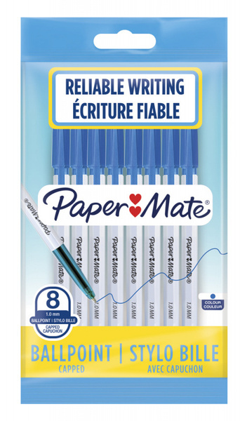 Ручки шариковые синие Paper Mate PM045, 0.7мм, набор 8 шт. - купить с ...