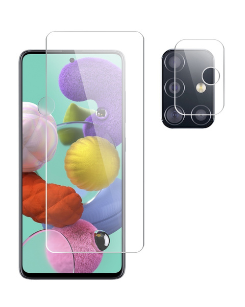 Защитное стекло на Samsung A51/ Самсунг А51 (Гибридное - пленка ...