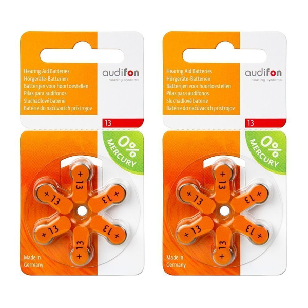 AUDIFON ZA13 Батарейки для слуховых аппаратов воздушно-цинковые ...