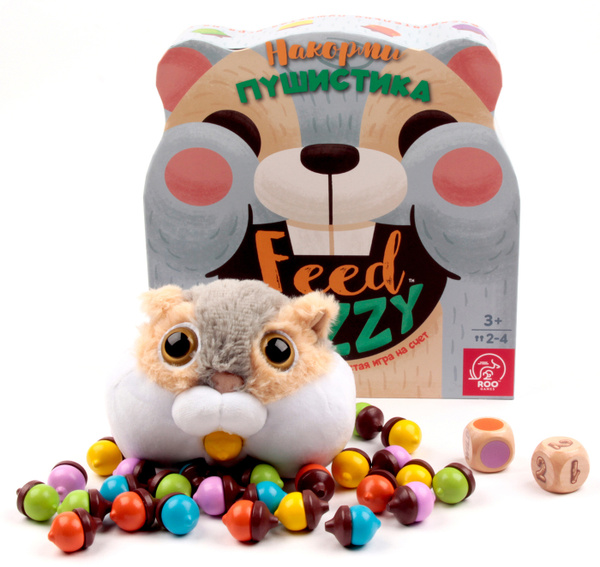 Настольная игра TREE TOYS НАКОРМИ ПУШИСТИКА на память и счет ...