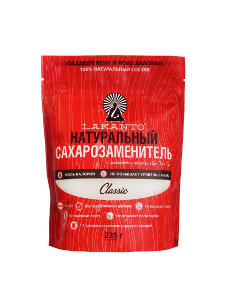 Натуральный сахарозаменитель Lakanto Classic 235 г - купить с доставкой ...