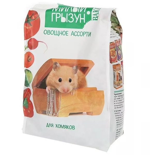 ВАКА High Quality Милый грызун 200 г овощное ассорти для хомяков 1х10 ...