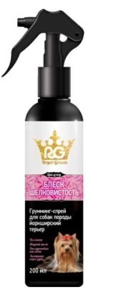 Royal Groom грумминг-спрей блеск и шелковистость для йорков, 0,250 кг ...