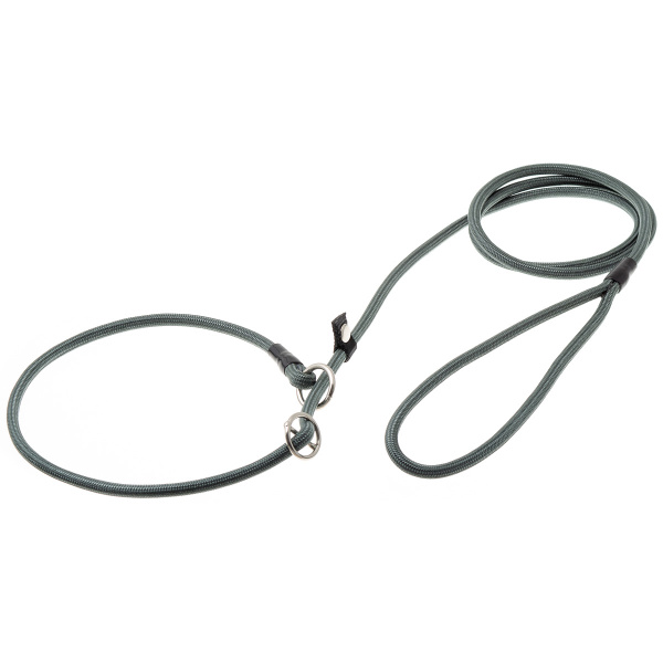 Поводок-удавка с кольцом, стопор+флажок, круглый 6мм*150см (НЕФРИТ ...