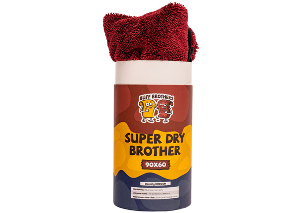 Микрофибра для сушки BUFF BROTHERS SUPER DRY BROTHER MAROON 90x60 ...