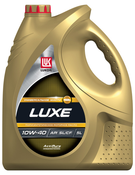 Масло моторное ЛУКОЙЛ (LUKOIL) ЛЮКС 10W-40 Полусинтетическое 5 л ...