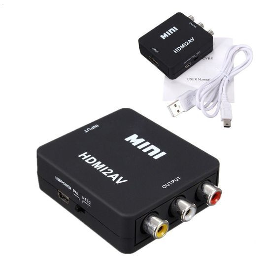 HDMI Переходник Конвертер HDMI - 3RCA чёрн АДАПТЕР, КОНВЕРТОР ...