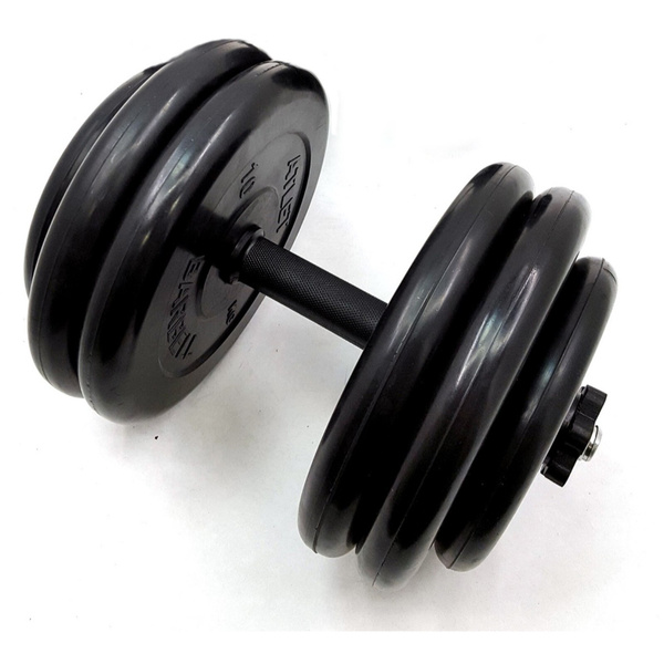 Гантели MB BARBELL Atlet 1x52.5, 1 шт. по 51.5 кг, черный - купить по ...