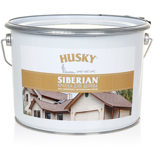 Вопросы и ответы о HUSKY SIBERIAN Краска для дерева акриловая белая (9л ...