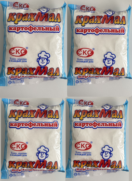 Крахмал картофельный СКС, 4 пачки по 300 гр. - купить с доставкой по ...