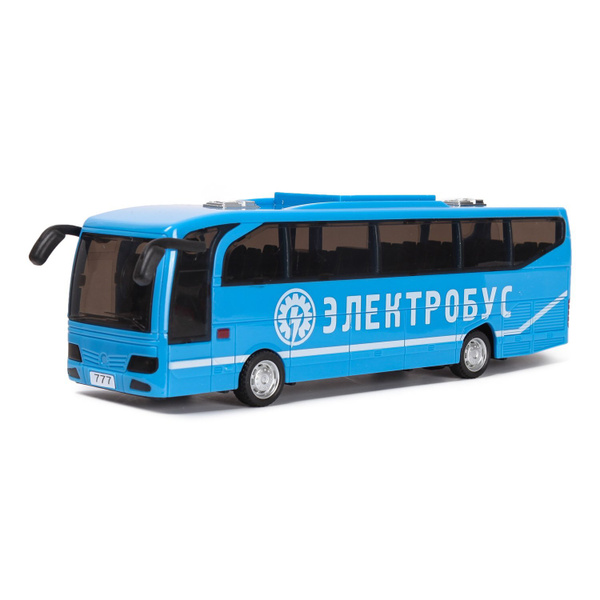 Игрушка Автобус электробус Mobicaro инерционный металлический со светом ...
