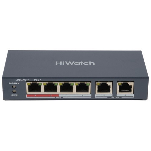 Запчасть для камеры видеонаблюдения Hiwatch DS-S604P неуправляемый PoE ...
