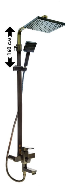 Смеситель для ванны HOFFNUNG HFG-8001 с регулировкой высоты и ...