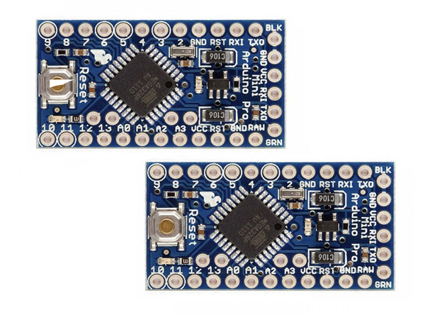 Плата Ampertok Arduino Pro Mini ATmega328, 3.3В - 2 шт. / ардуино ...