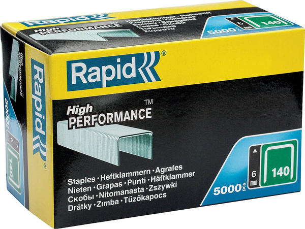 Скобы RAPID тип 140 (G / 11 / 57), 6 мм, 5000 шт., супертвердые ...