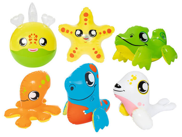 Набор из 6-ти надувных игрушек для ванной от 4 месяцев, Зверюшки ...