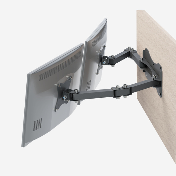Настенный кронштейн для двух мониторов РЭМО K-512, 15"-32" дюйма на ...