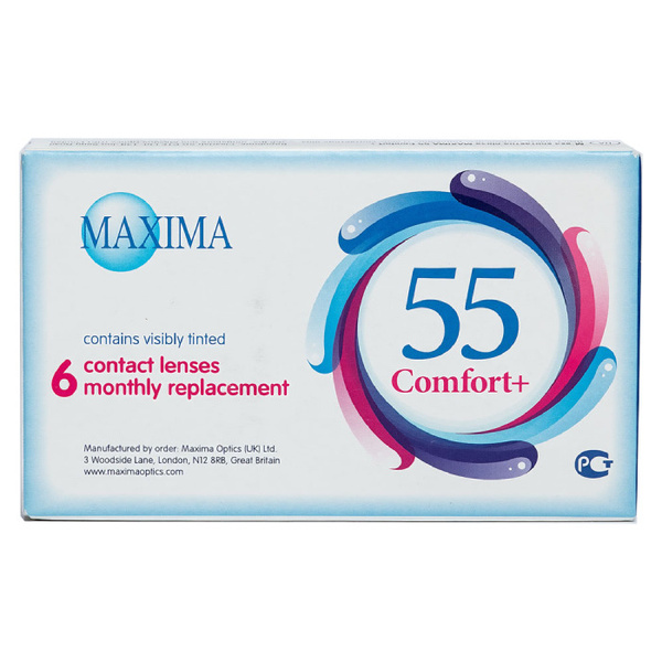 Maxima Optics Контактные линзы Maxima 55 Comfort, 6 шт., -3.25 / 8.6/ 1 ...