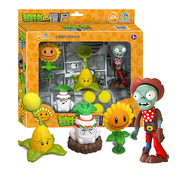 Набор фигурок Plants vs Zombies set K / Растения против зомби (Set. 4 ...