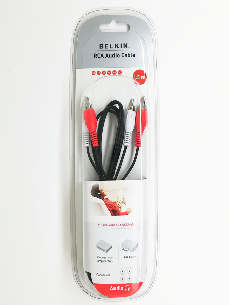 Кабель RCA Belkin 2 RCA на 2 RCA(тюльпан) - купить по низкой цене в ...