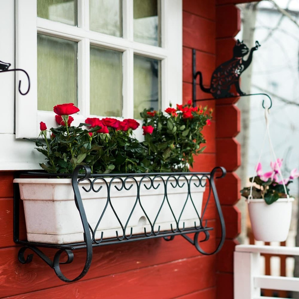 Подставка для цветов балконная на террасу крепление для цветочных ...