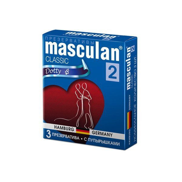 МАСКУЛАН Презервативы Masculan 2 classic №3 с пупырышками - купить с ...