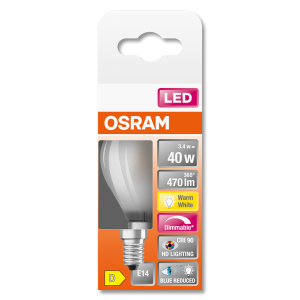 Филаментная Лампочка OSRAM E14 Шар 470 Лм 2700 К - купить в интернет ...