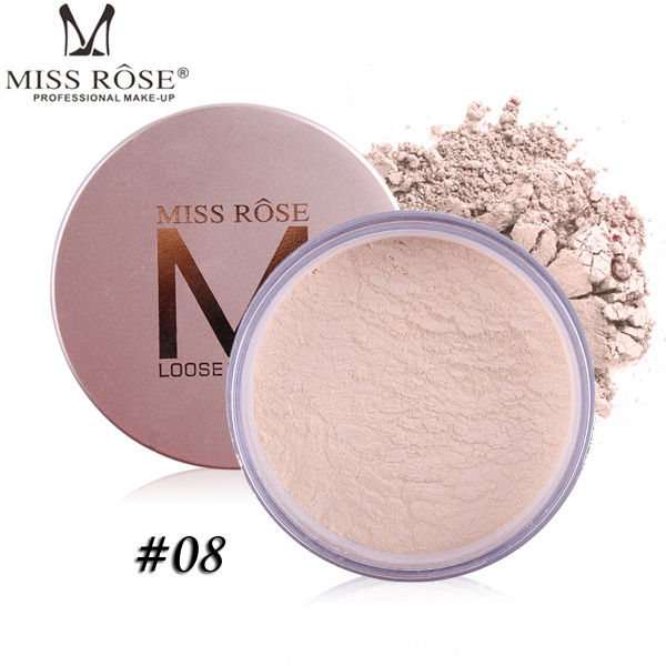 MISS ROSE/Рассыпчатая пудра для лица, контроль жирности, легкая и ...