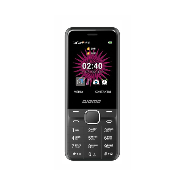 Мобильный телефон Digma Linx A241 Black (LT2066PM), черный - купить по ...