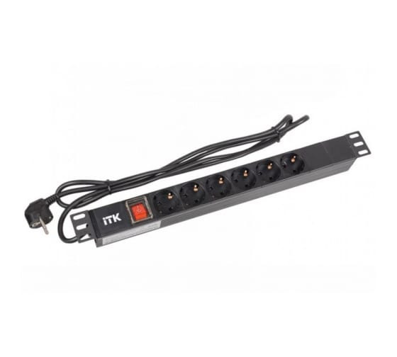 Блок розеток ITK 6-м PDU шнур 2м вилка DIN49441 PH12-6D1-P купить на ...