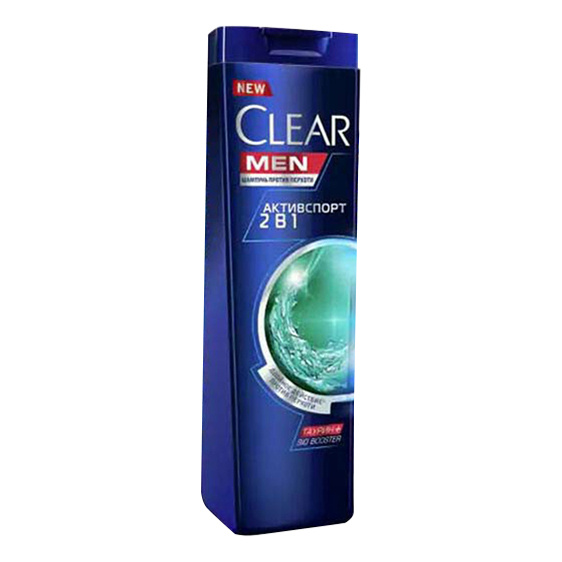 Шампунь Clear Men Активспорт 2 в 1 против перхоти для мужчин 400 мл ...